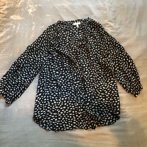 Joie silk tie neck blouse